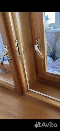 Деревянные окна с дверью со стеклопакетом бу
