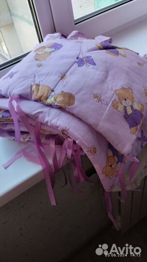 Бортики в детскую кроватку тонкие