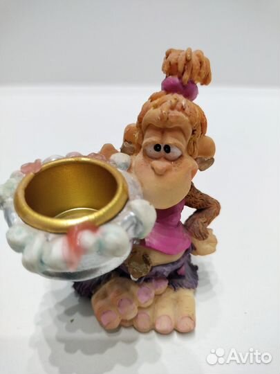 Фигурка - подсвечник Обезьянка. Керамика