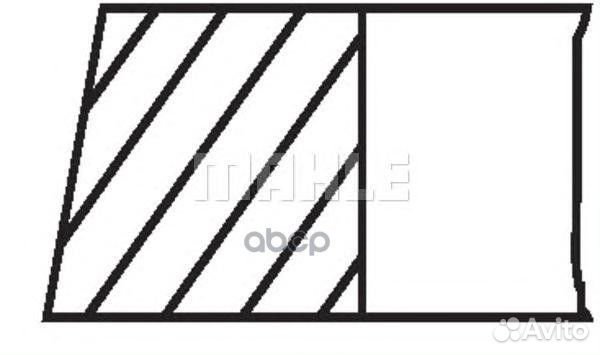 Кольца поршневые mahle 02801N0 (один цилиндр)