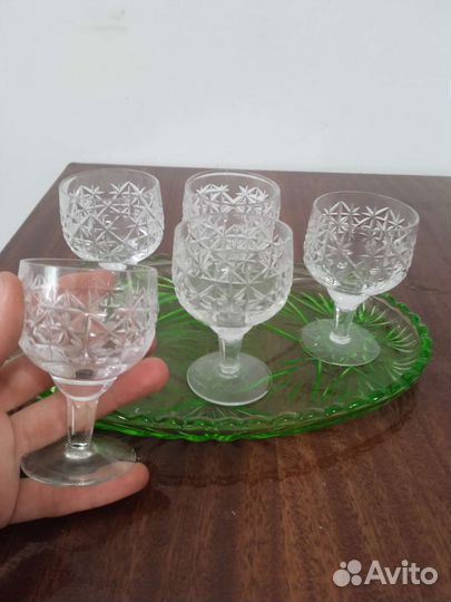 Хрустальные рюмки на ножке СССР