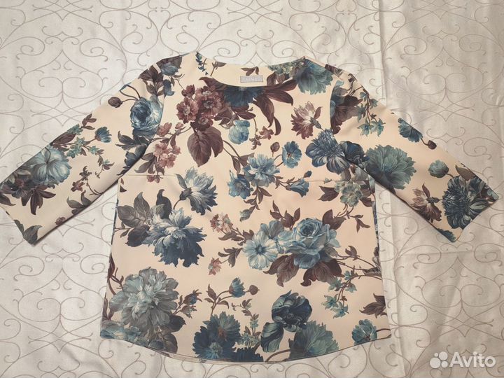 Блузка akimbo 48 50/ цветочный принт