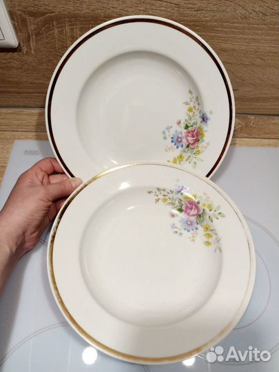 Блюдо СССР глубокое Дулевский фарфор