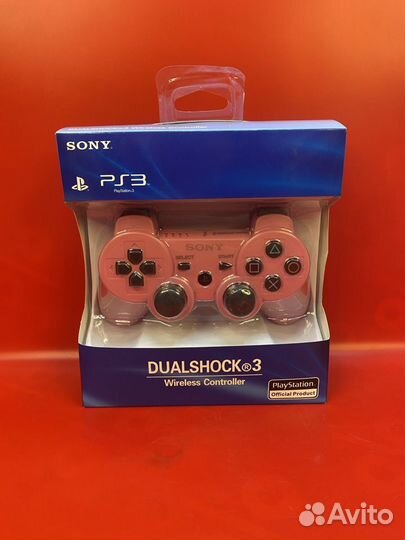 Геймпад для Sony Playstation 3 / Розовый