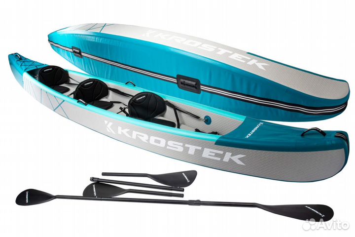 Каяк байдарка трехместная