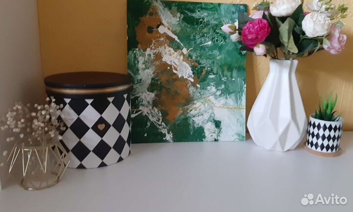 Картина fluid art акрил