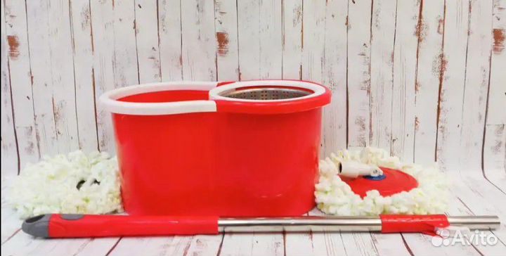 Швабра с отжимом и ведром