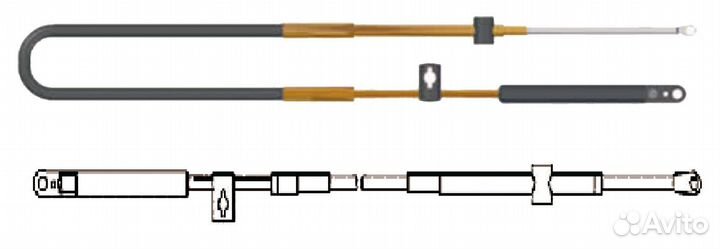 Трос газ реверс Mercury EEC-005 3,9 м (622060)