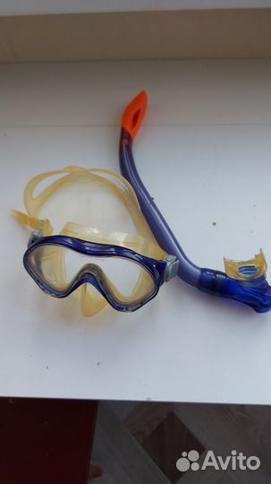 Маска и трубка для плавания детская