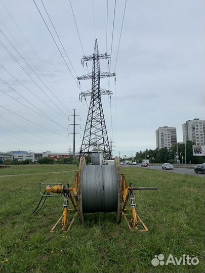 Услуги по монтажу провода, грозотроса, волс, окгт