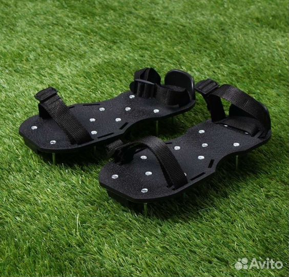 Сандали для аэрации газона, набор 2 шт