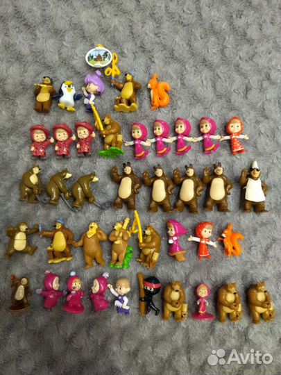 Игрушки из киндера Маша и Медведь