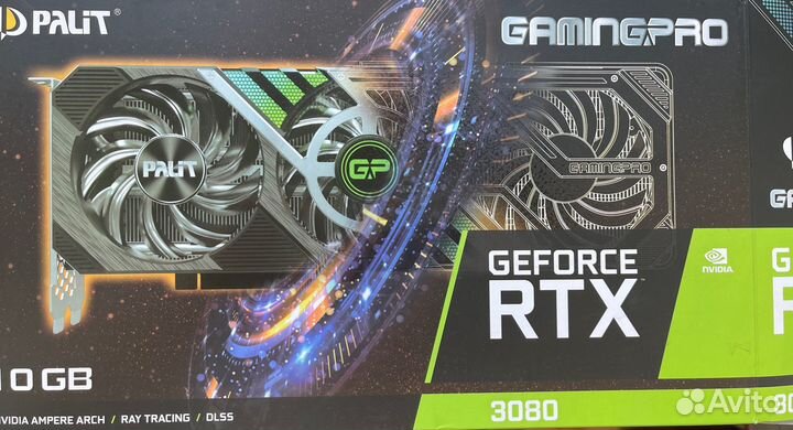 Продам видеокарту Palit RTX 3080 GamingPro 10G
