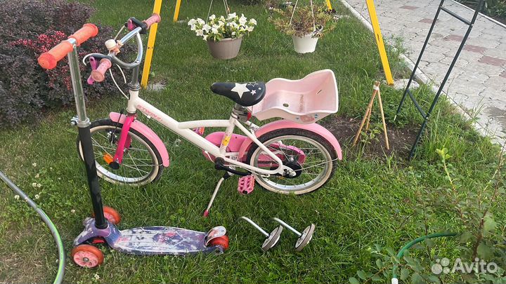 Велосипед и самокат