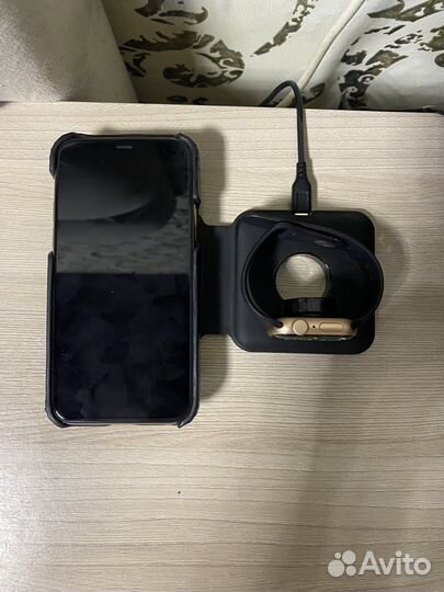 Беспроводная зарядка 2в1