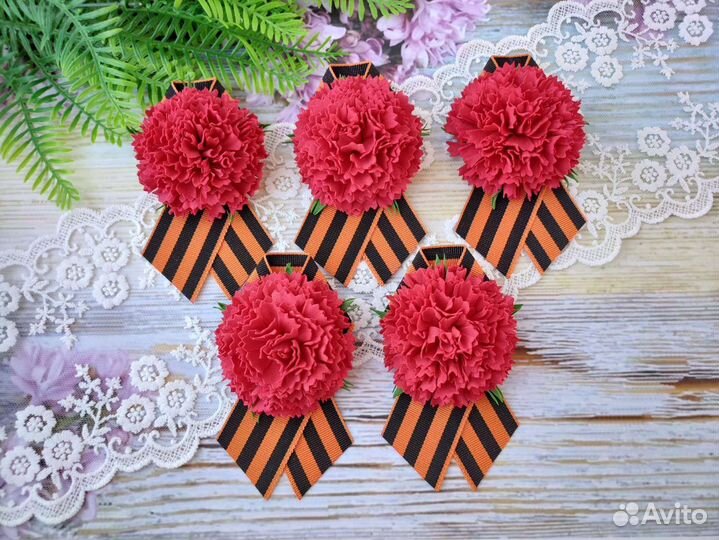 Брошь к 9 мая,Георгиевская лента