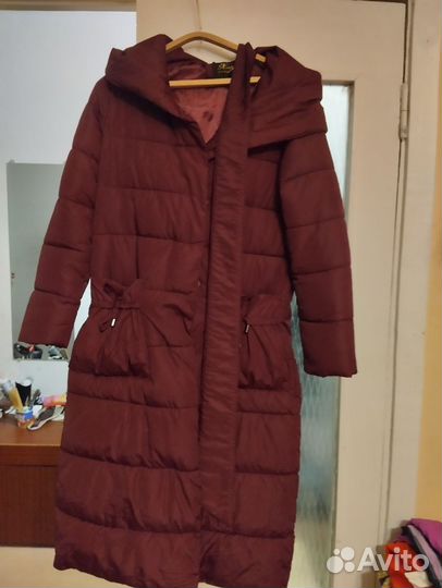 Женское длинное пальто 46