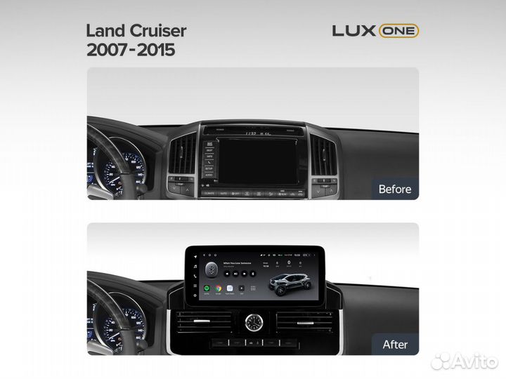 Магнитола Android на Toyota Land Cruiser 200 07-15