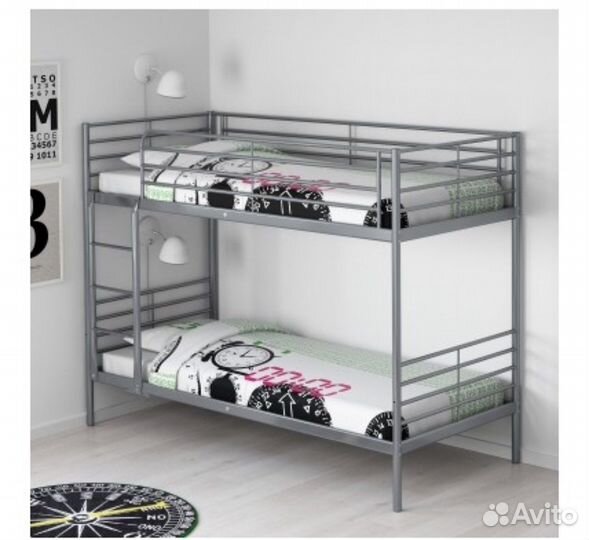 Кровать двухъярусная бу икеа