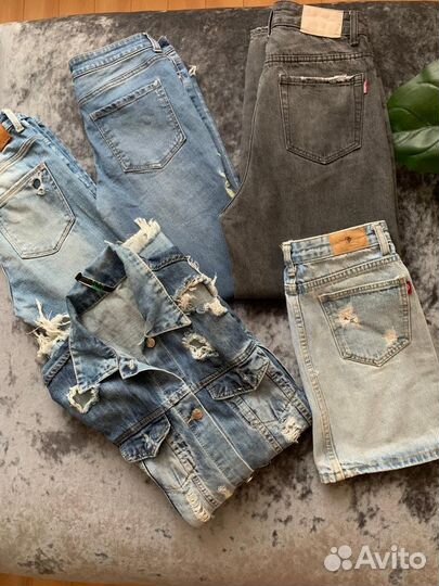 Джинсовая одежда 164 (читайте описание)