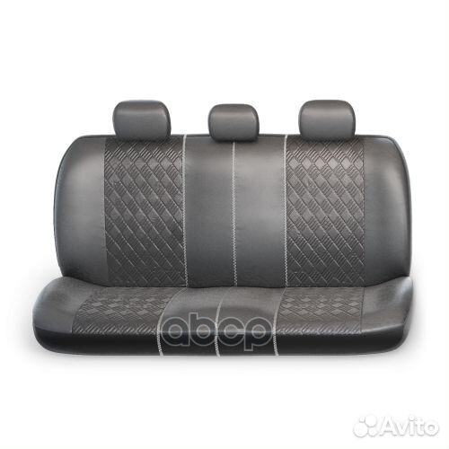 Чехлы автомобильные универсальные эко-кожа черн