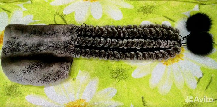 Продам новую шапку-капор из меха кролик-рекс