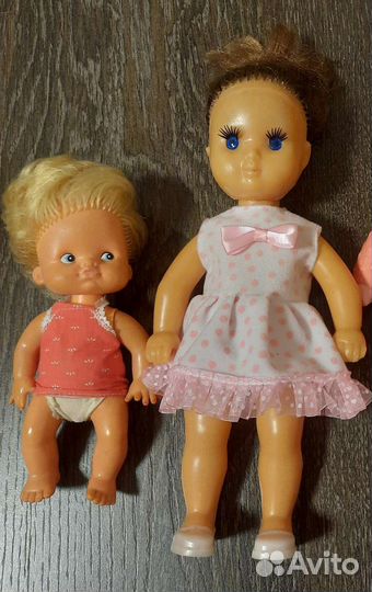 Советская кукла и пупс гдр