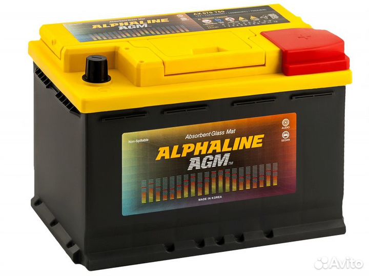 Аккумулятор Alphaline AGM SA 57020 70R обр. пол. 7