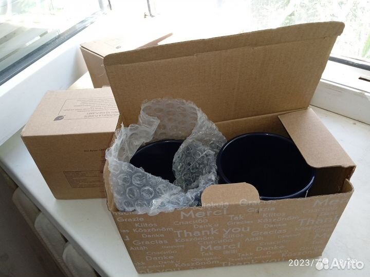 Ив Роше, Кружки синие 250мл, Наборы в коробках