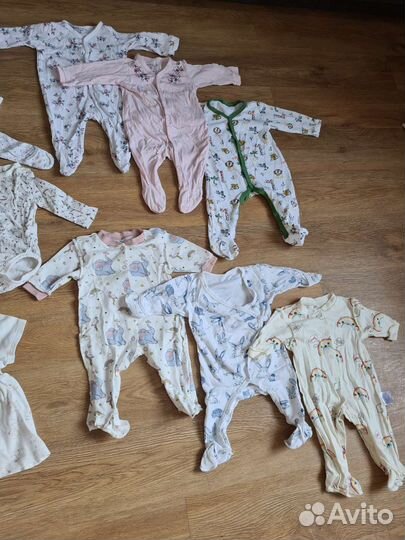 Вещи пакетом на девочку от 0 до 6 месяцев