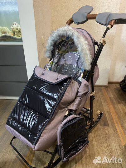 Детские санки коляска