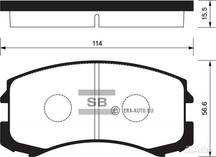 Sangsin brake SP1255 SP1255SNS 965 01 колодки дисковые п.\ Mitsubishi Lancer 1.3/1.6/2.0 02