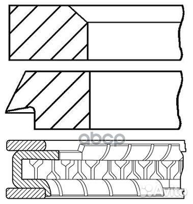 08-446600-00 кольца поршневые STD (4) Hyundai