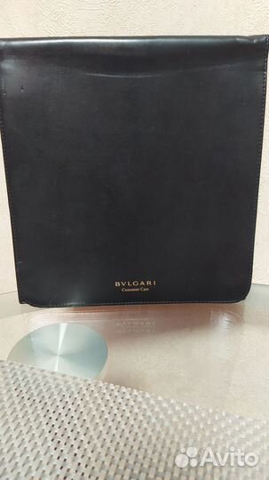 Кожаная папка bvlgari