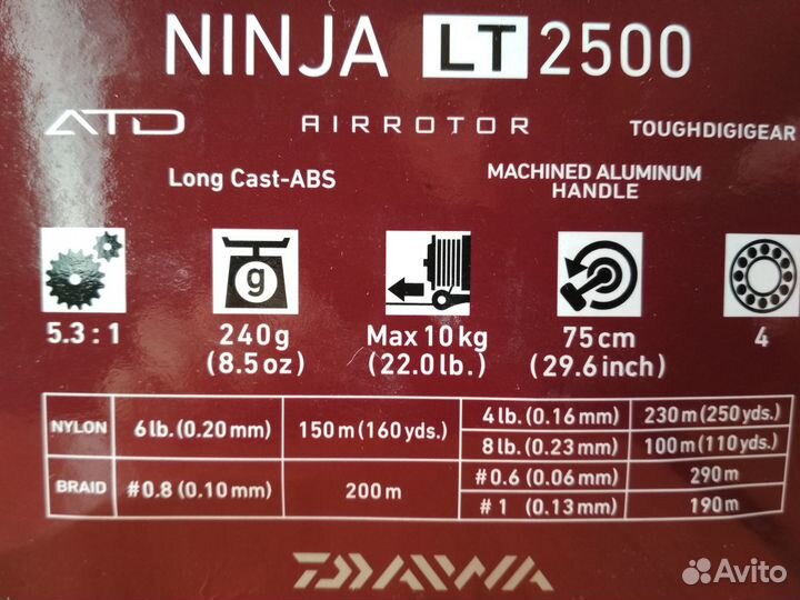 Катушка Daiwa 18 Ninja LT2500 (оригинал)