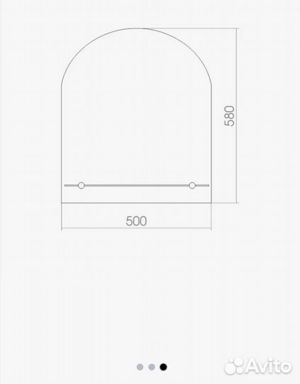 Зеркало с полочкой для ванной
