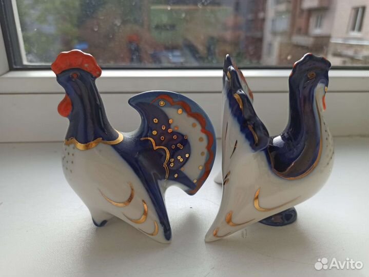Фарфоровые статуэтки индюк лфз СССР