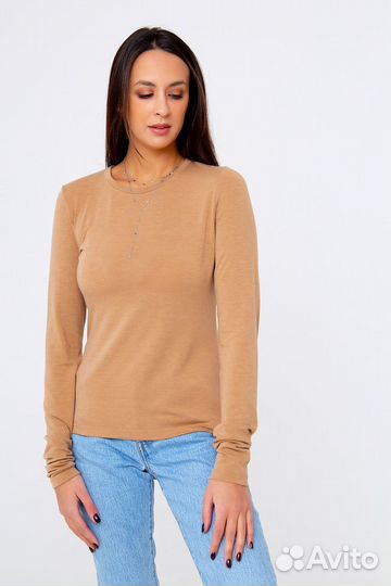 Одежда оптом. CAM Джемпер трикотажный - темно-бежевый №Н-147-1