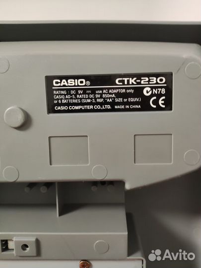 Синтезатор casio CTK-230