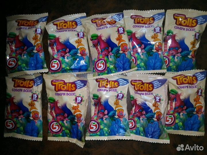 Тролли ластики - много