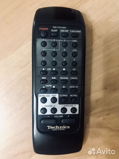 Пульт ду оригинал technics rak-ch219wh