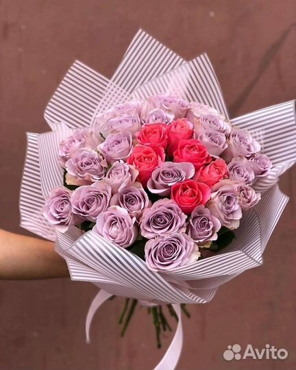 Цветы розы букет