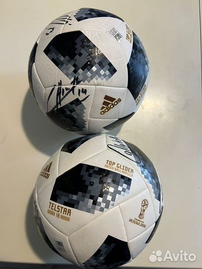 Футбольный мяч с автографами чм-2018