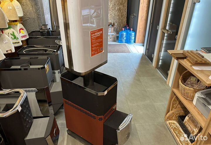 Печь для бани Русь 18 Л с баком для воды