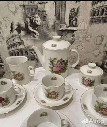 Сервиз чайный.Польский.Пастушка