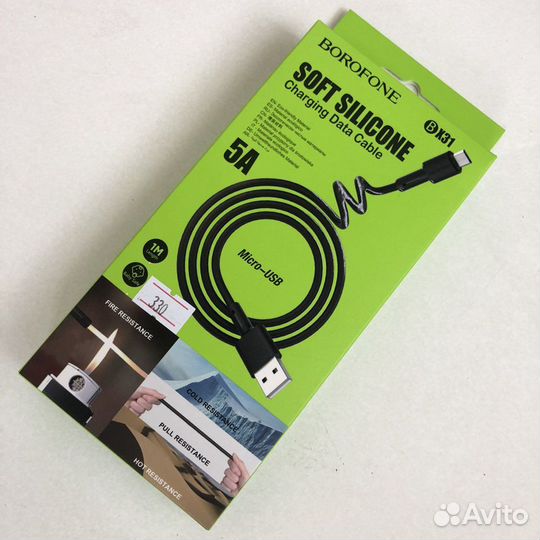 Кабель на Micro-USB Soft silicone