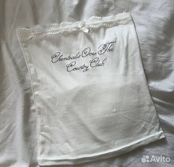 Топ y2k кружевной