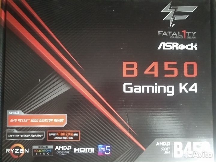 Asrock fatal1ty b450 gaming k4