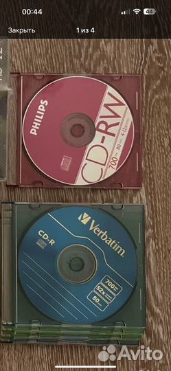 Новые компакт диски cd rw, dvd rw