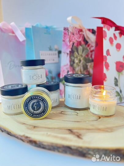 Ароматическая свеча ручной работы.опт
